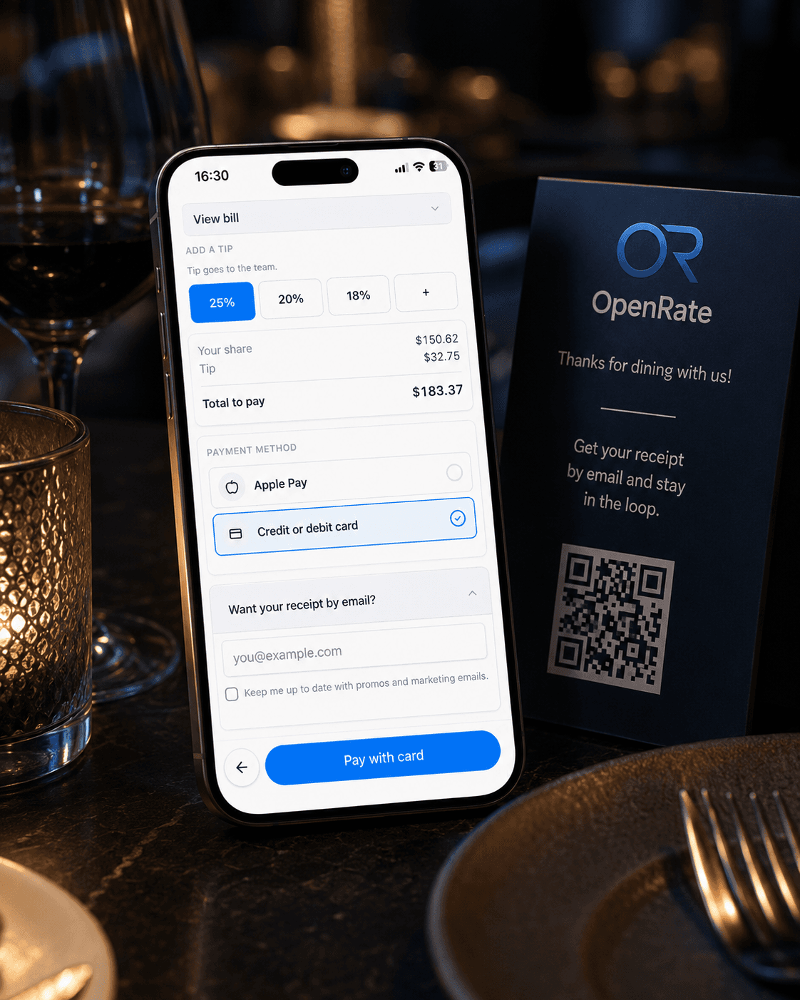 Email opt-in preview